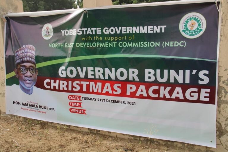 Christmas: Yobe gov’t, NEDC distribute food items to 633 Christian households (Photos)