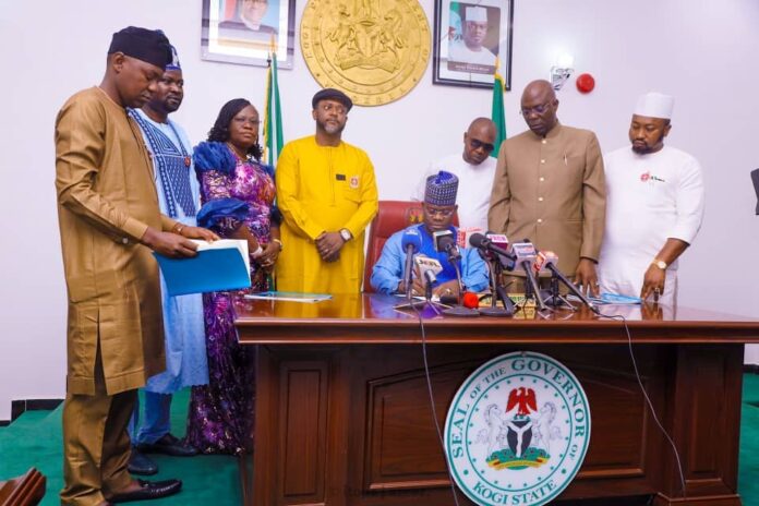 Gov. Bello signs 2022 draft budget into law