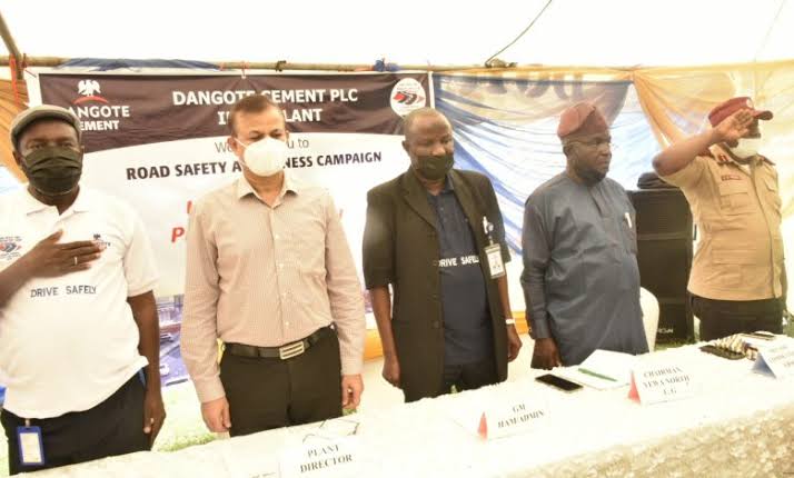 Dangote Cement partners FRSC for accident-free road transportation