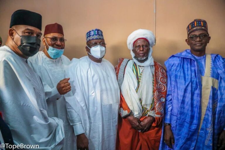 Senate President, Yobe Gov. pays condolence to Tambuwal, Mangal