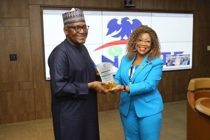 Dangote receives CILT Champion award, pledges collaboration with institute