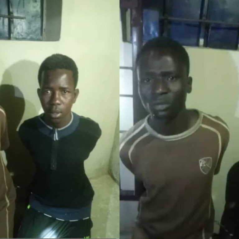 Lady, others caught attempting to rob boyfriend