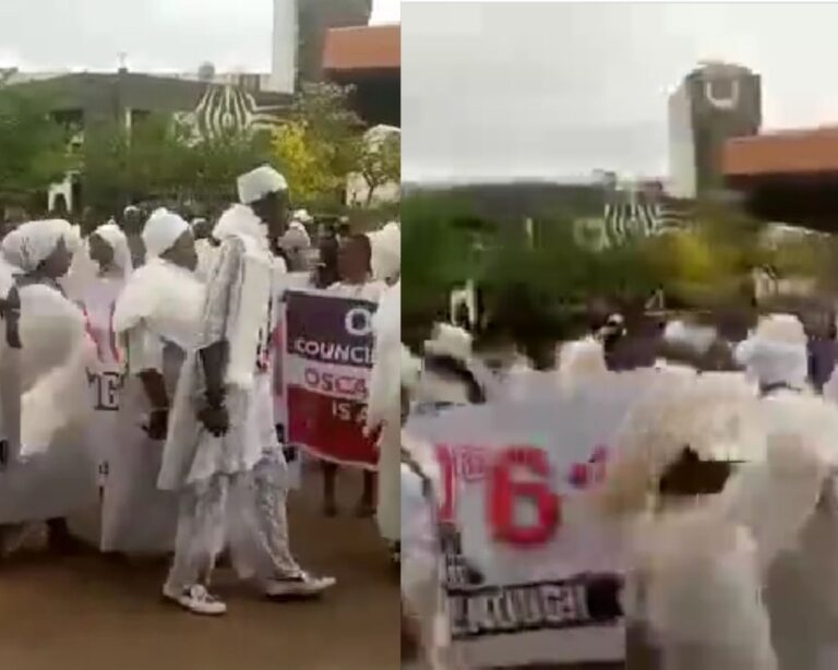 Traditionalists protest appointment of Prof Bamire as OAU Vice-Chancellor (Video)