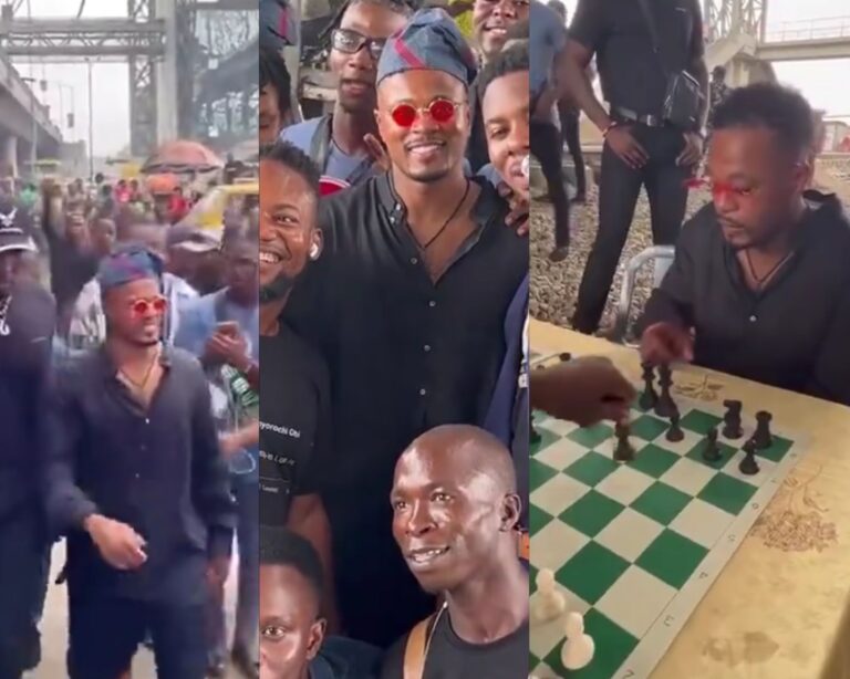 Man United legend, Patrice Evra, visits famous Oshodi Under-Bridge (video)