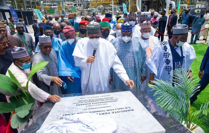 Buhari commissions 3mmt Dangote Fertiliser Plant in Lagos