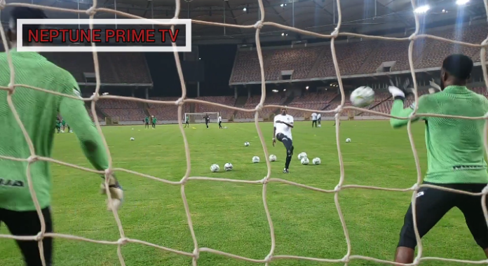 World Cup Qualifier: Super Eagles of Nigeria trains in Abuja (Videos)