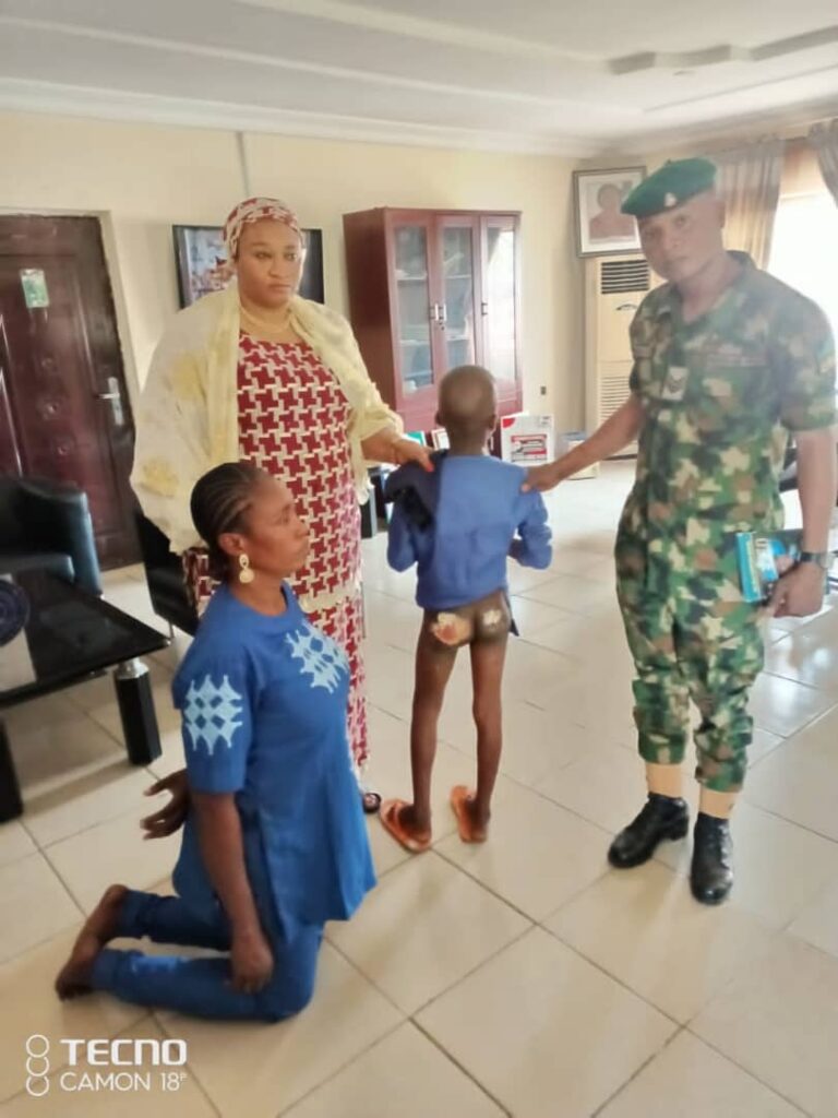 Woman in police custody for maltreating stepson in Kogi (Video)