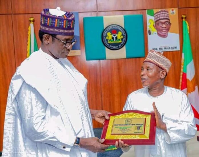 Yobe gov't bags best revenue remittance performance award