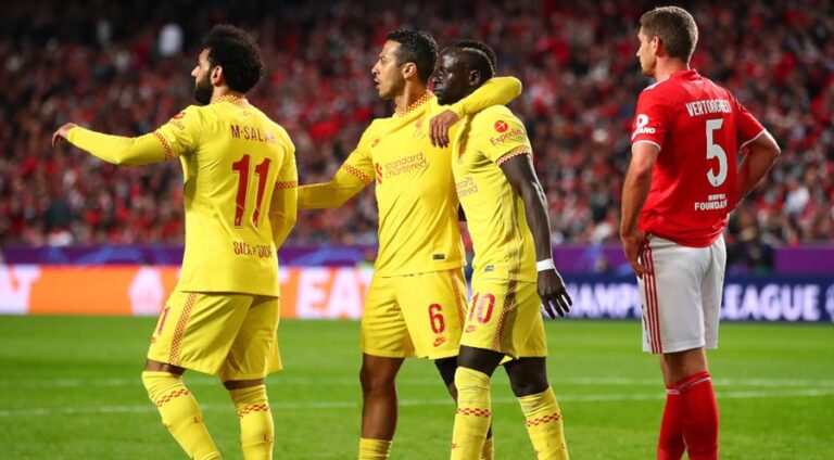 UCL: Liverpool secure 3–1 vital away victory over Benfica as Man City gets narrow win against Altletico