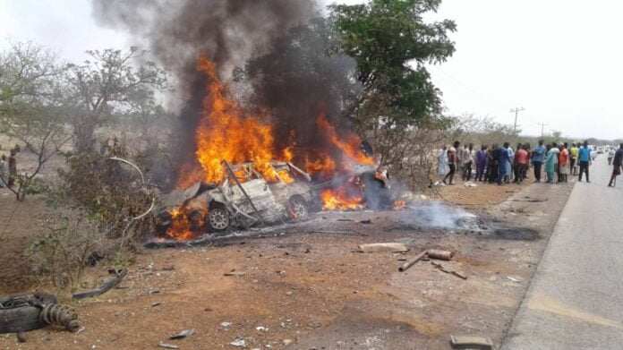 Auto Crash: 20 passengers burnt to ashes in Bauchi accident (Pictures)