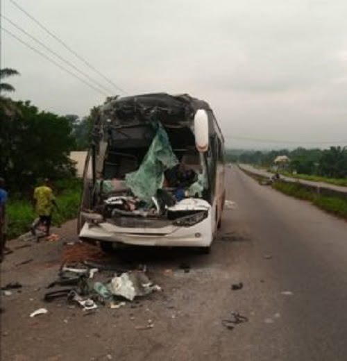 Accident caused by sleeping driver kills bus conductor in Anambra