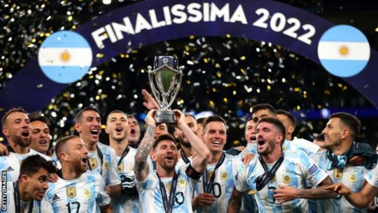 Argentina beat Italy to lift Finalissima trophy