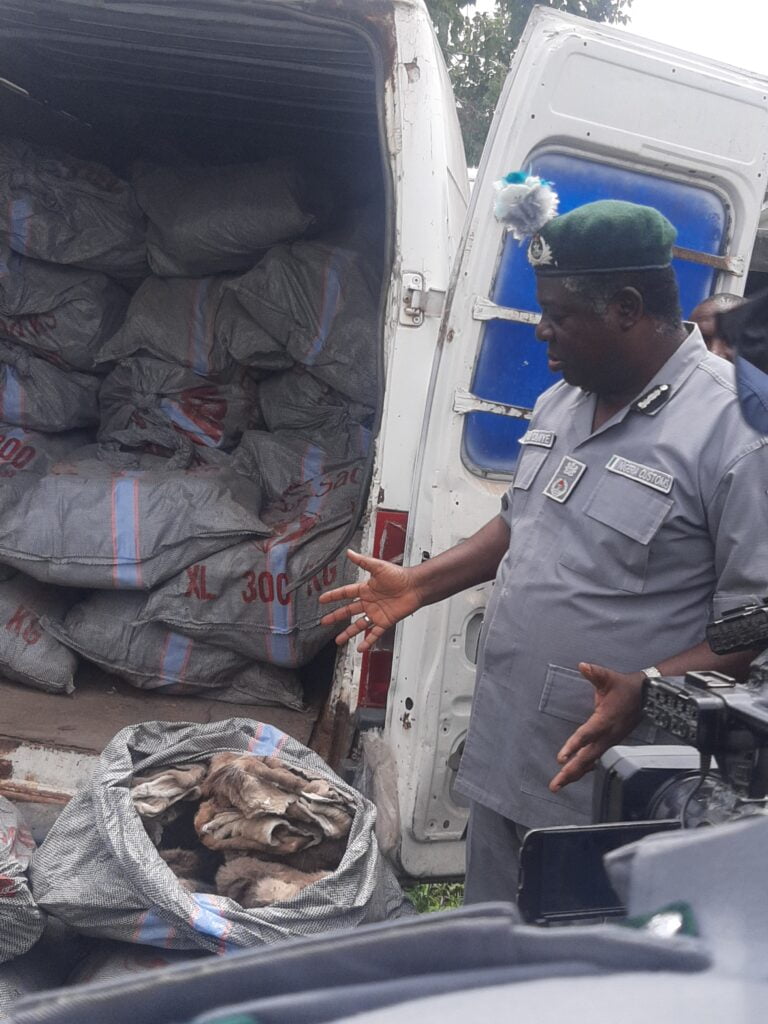 Customs intercept dried donkey skin, other contrabands worth N126 million in Bauchi