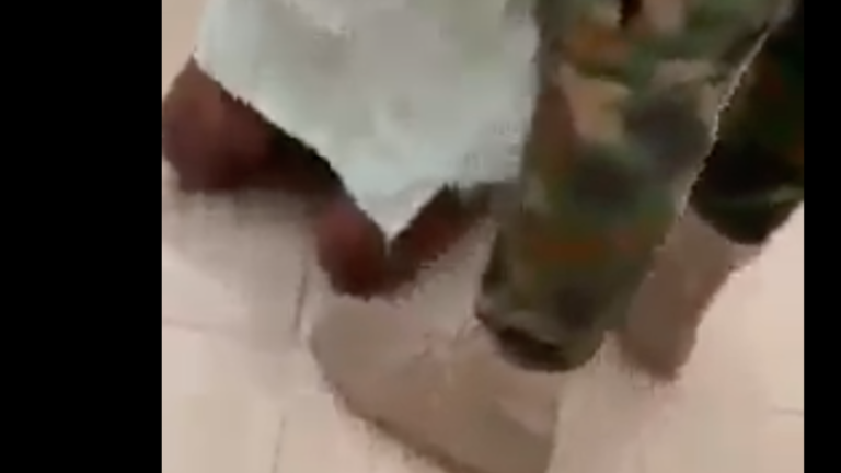 Nigerian soldier catches wife red-handed with lover in matrimonial home (Video)