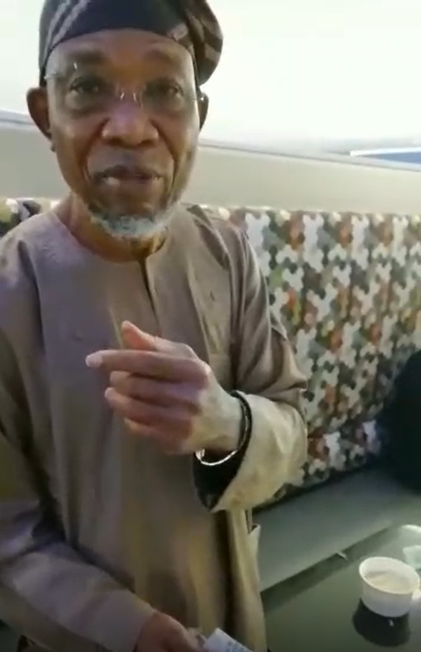 Moment Nigerian man harassed Internal Affairs Minister, Aregbesola, at eatery in America (Video)