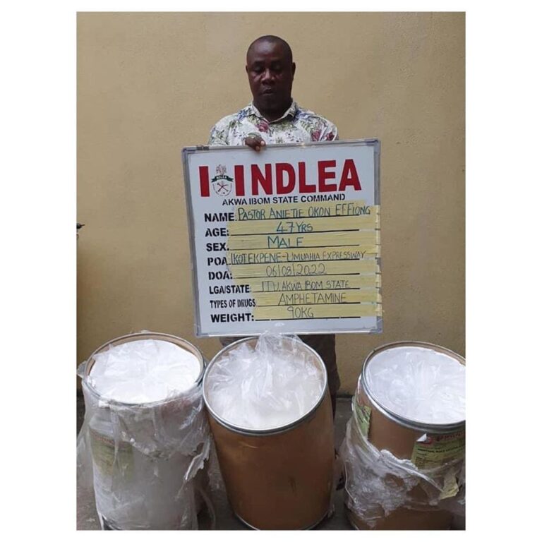 NDLEA operatives arrest pastor with imported drums of illicit drug, mkpurummiri