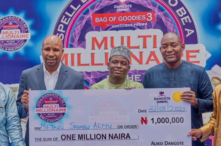 Five new millionaires emerge in the Dangote Cement promo in Kano