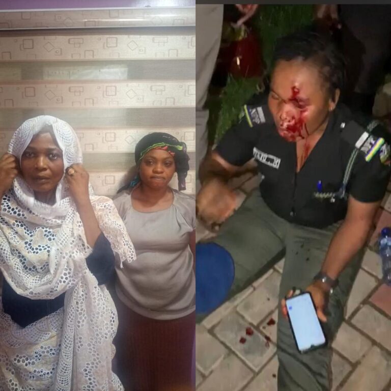 Human rights activist assaults female police orderly for refusing to do domestic chores (Videos)