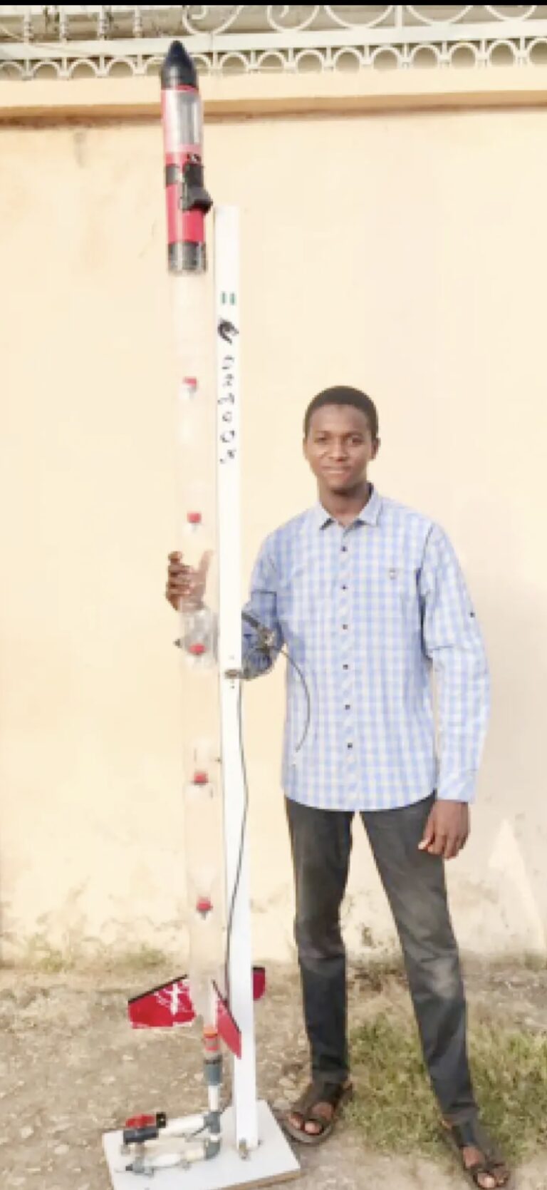 100-level Kano student invents water-powered rocket