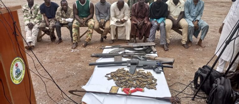 Police arrest 12 suspected bandits, recover weapons in Zamfara