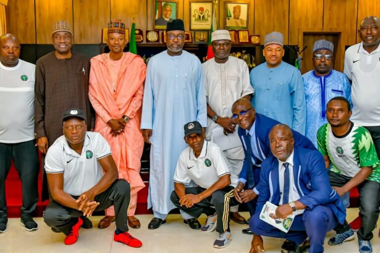 Gov. Sani Bello reiterates commitment to sports devt, orders renovation of stadium to host NPFL