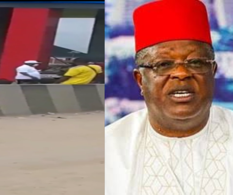 Gov Umahi watch as soldiers beat civilians (Video)