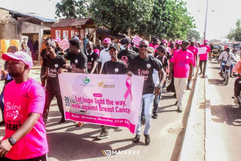 CSOs in Bauchi stage 3 kilometre walk to raise awareness about breast cancer (Photos)