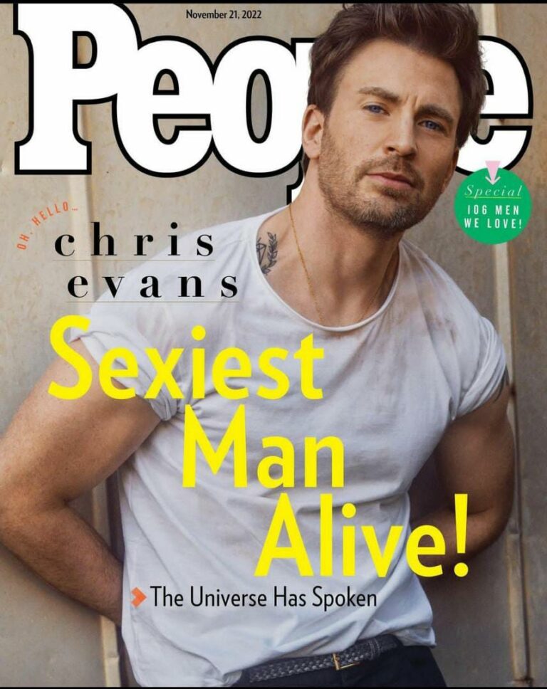 Popular American actor, Chris Evans, emerges Sexiest Man Alive for 2022