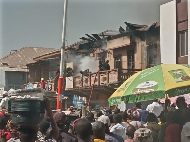 Fire guts mega store in Kano market