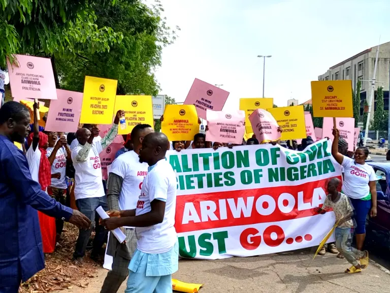 Police stop protest against Chief Justice of Nigeria in Abuja