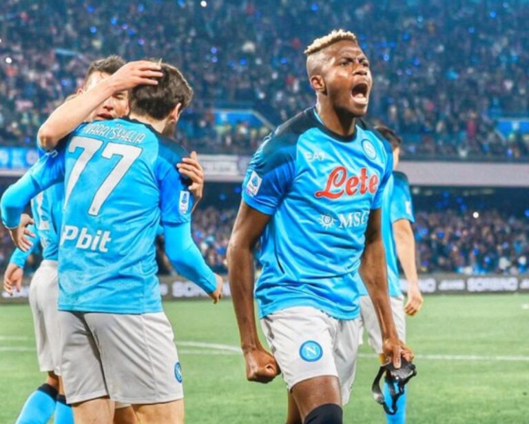 Osimhen leads Napoli past Roma with 2 – 1 victory to be 13 points ahead of Milan