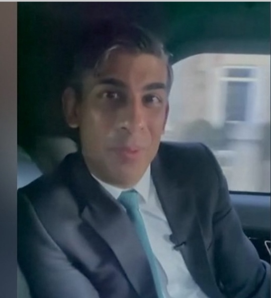 UK PM, Rishi Sunak, fined for not wearing seatbelt in back of moving car