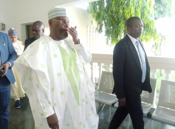 PDP presidential candidate, Atiku Abubakar, votes in Adamawa