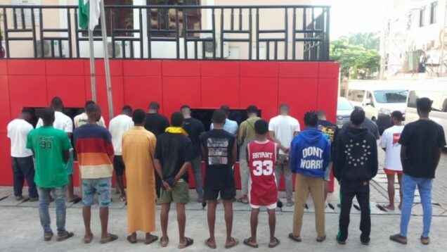 EFCC arrest 21 internet fraudsters in Abuja, recover exotic cars, laptops