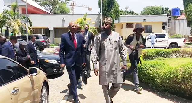 Peter Obi’s lawyers arrive INEC headquarters to inspect election materials