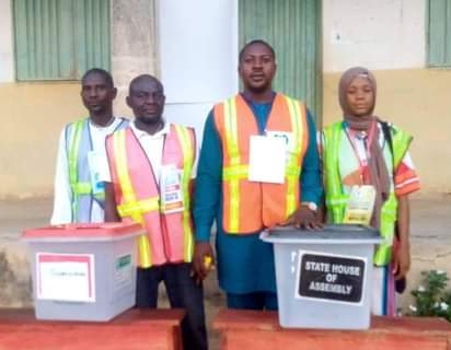 INEC officials wait for registered voters in Kwara