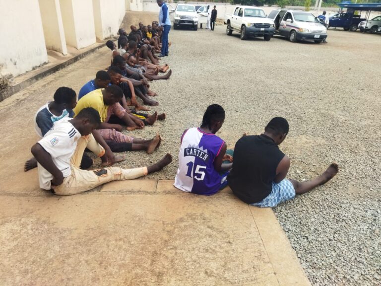 Police parade 17 political thugs in Nasarawa, recover firearms, ammunition 