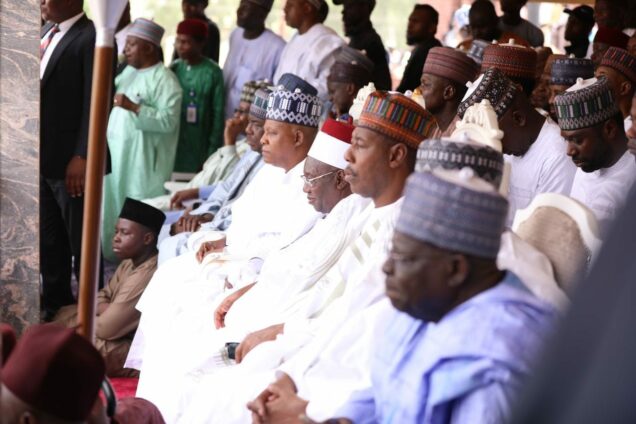 Gov. Zulum, Shehu of Borno, VP-elect lead Eid prayers in Maiduguri