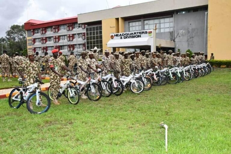 Nigerian Army rewards 58 soldiers with bicycles, cash for hard work