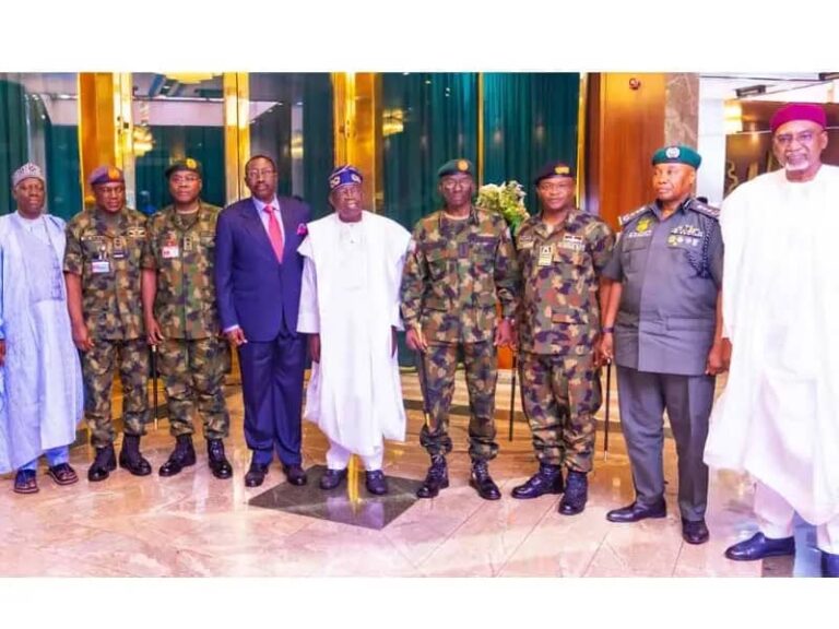 Tinubu convenes meeting with Service Chiefs, vows to overhaul Nigeria’s security architecture