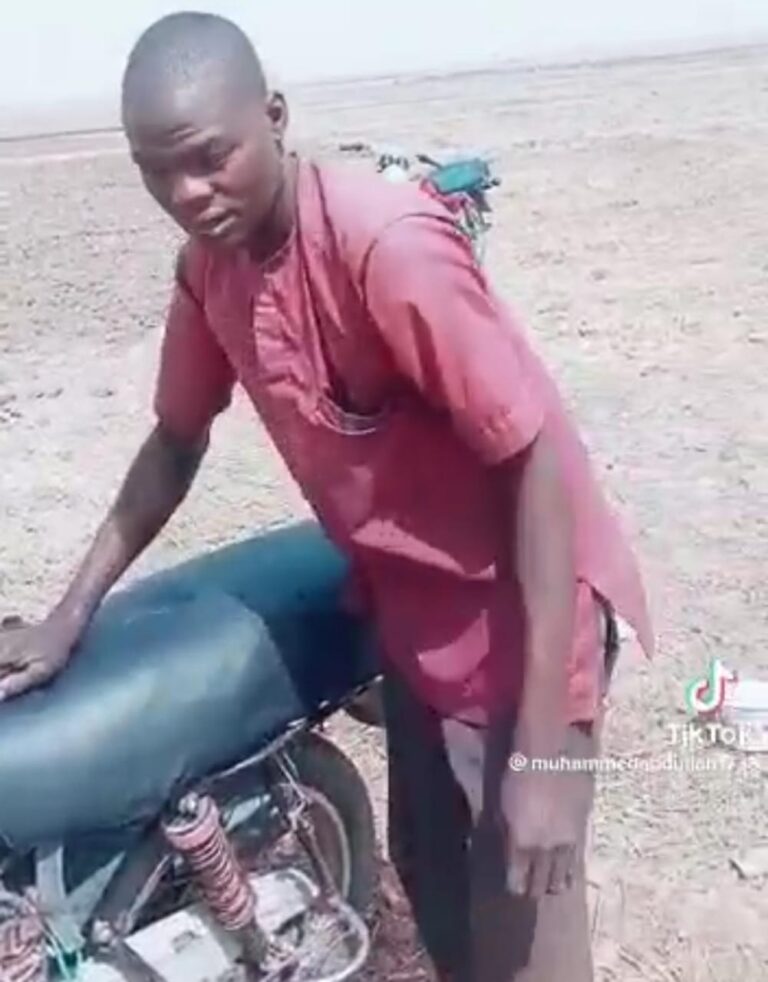 Innovative young man creates irrigation machine for dry season farming in Yobe