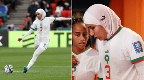 Moroccan footballer Nouhaila Benzina as first hijab-wearing player in women’s world cup