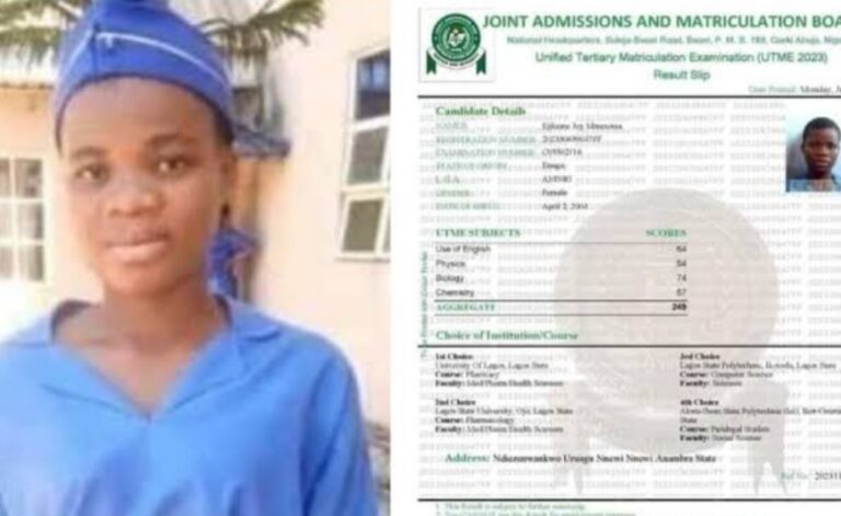 19-year-old Mmesoma Ejikeme confess to forging her JAMB result