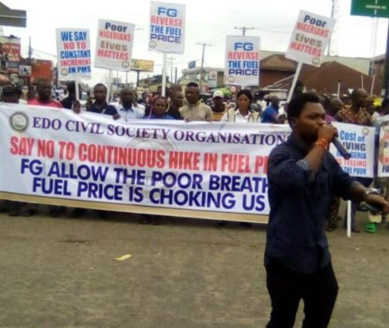 Edo protests soar as fuel subsidy removal ignites public outcry