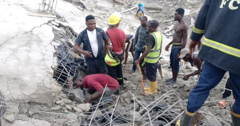 Four-storey building collapse in Abuja, traps multiple people