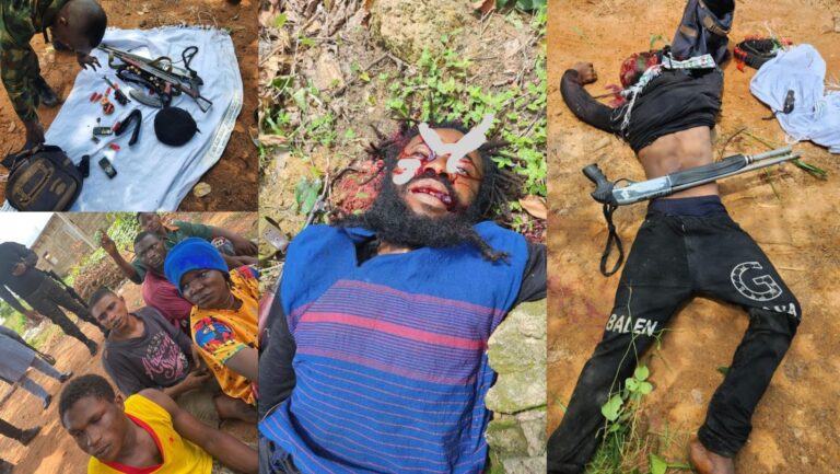 Nigerian troops neutralize two IPOB/ESN fighters in Delta, arrest five others (Photos)