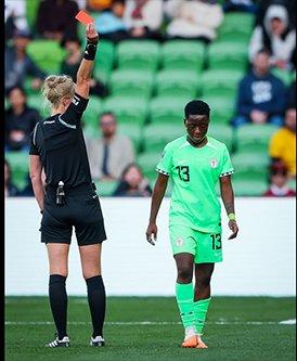 Deborah Abiodun to miss Super Falcons’ encounter with Ireland after red carded