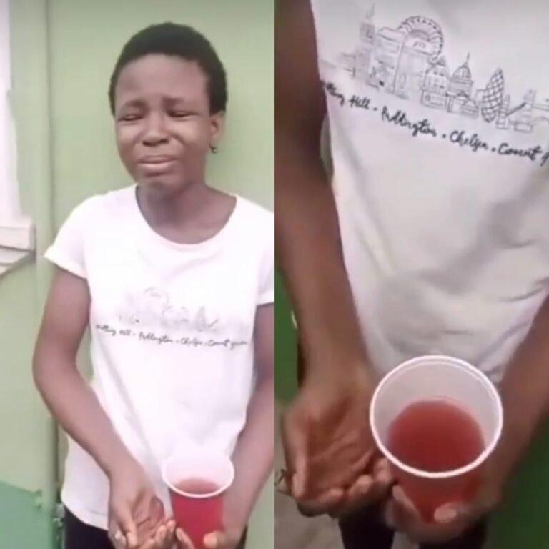 Househelp caught trying to mix her menstrual blood with palm oil