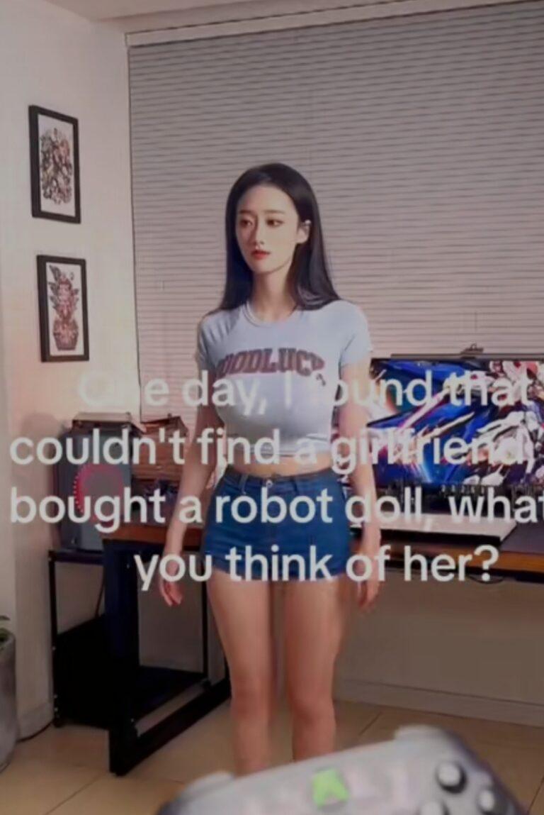 Man buys robot girlfriend after dating struggles (Video)