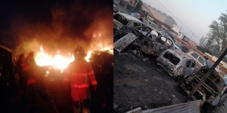 Ugandan burns down Nigerian-owned car dealership, destroys parts worth N65 million